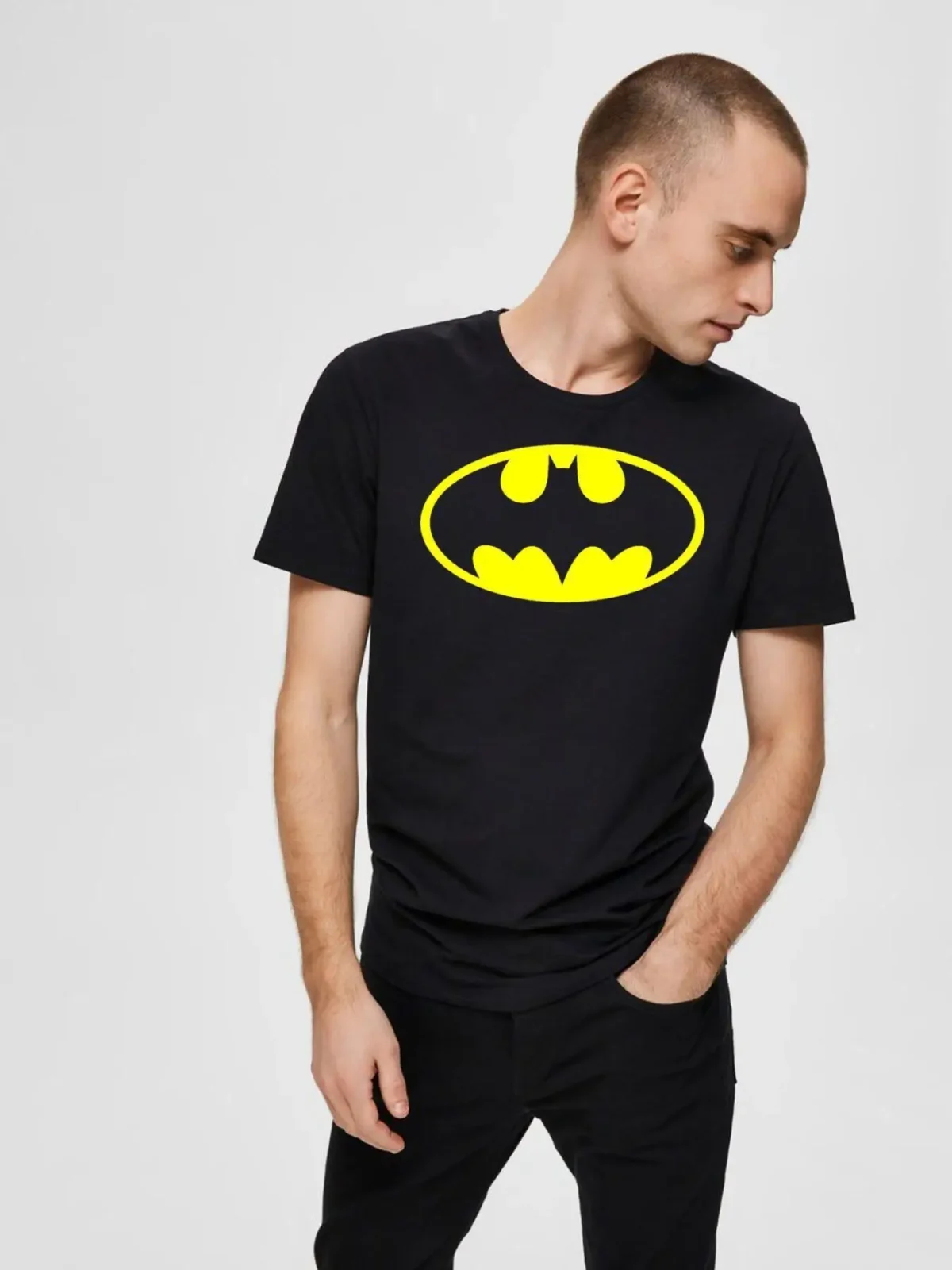 T-shirt Preta Logo Batman