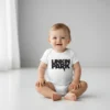 Body para bebé branco com o logótipo da banda Linkin Park estampado a preto no centro.